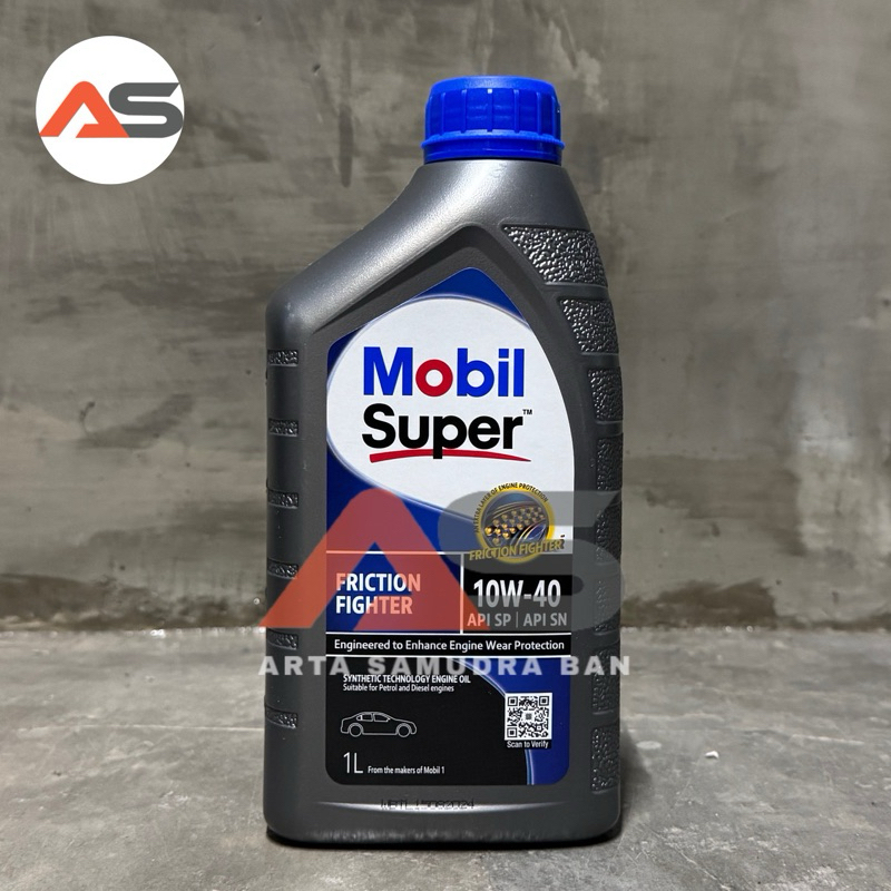 Oli Mobil Mobil1 Super Friction Fighter 10W-40 10W40 10 W 40 1 L 1 Liter