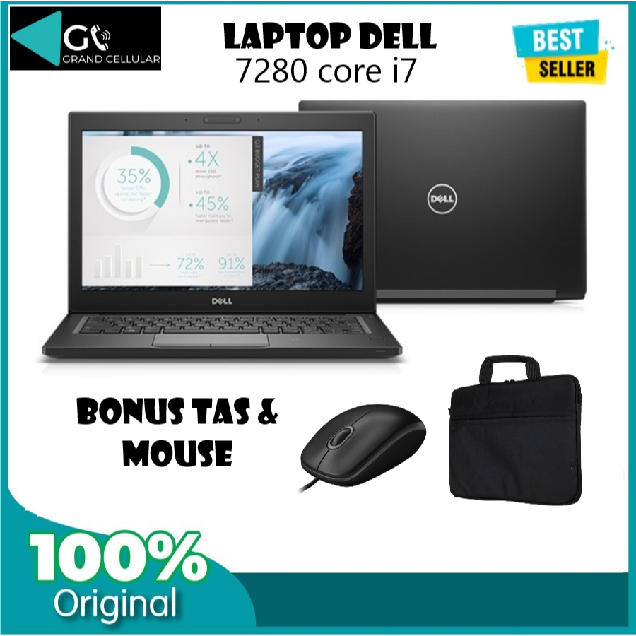 Laptop Dell 7280 core i7 Ram 16 SSD 512Gb Wind 10 - core i5 Gen 6 Ram 8 Ssd 256Gb Garansi