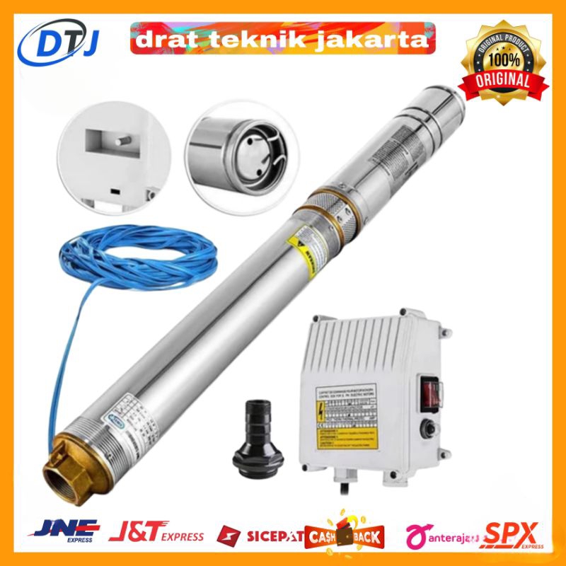 Pompa Air Satelit Nasional McPump Pompa Sumbersible 200Watt Lengkap