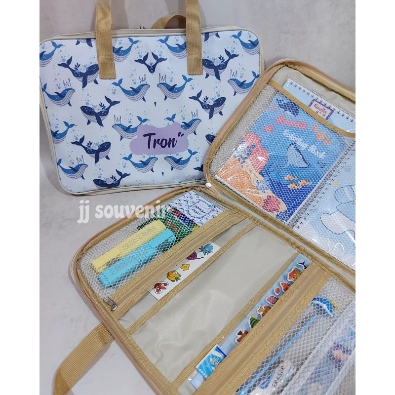 Folder bag/souvenir ultah anak/ tas anak kekinian/tas les anak