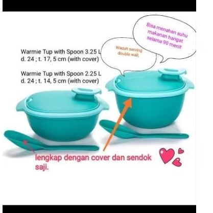 warmie set Tupperware