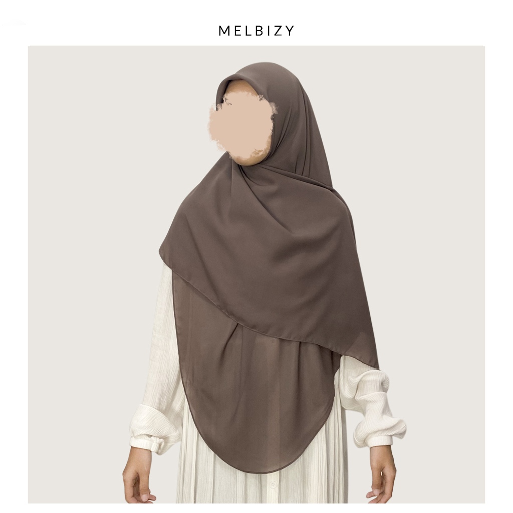 MELBIZY Kamila Shawl | Oval Malaysian Square  | Hijab Syar'i  |  Segi Empat Oval Polycotton