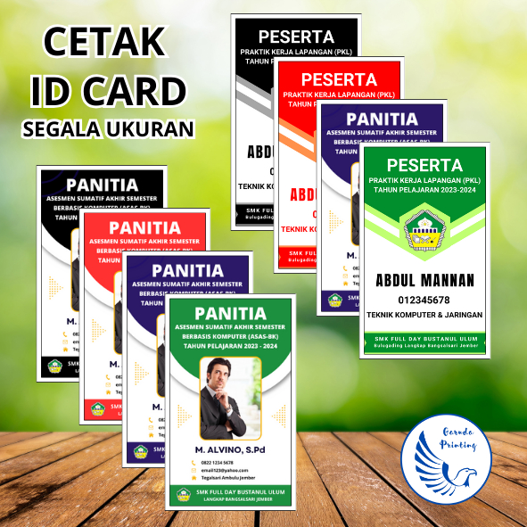 

Cetak ID Card Kartu Nama Super Kilat Satu Hari Jadi
