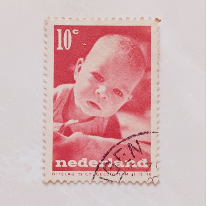 

(AD) Perangko Belanda 1947 Children Stamps 1947 - Infant 10 + 5 cent Used