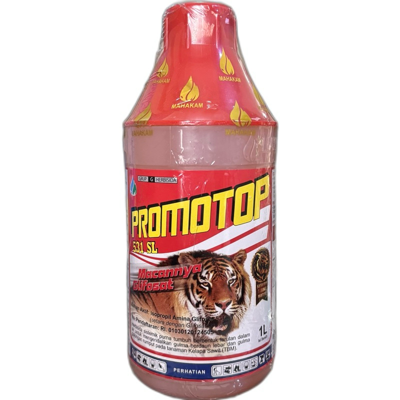HERBISIDA PROMOTOP 531 SL 1 LITER + GRANDALLY 25 WP 5 GRAM/RACUN GULMA RUMPUT LEBAR DAN SAWIT 1L