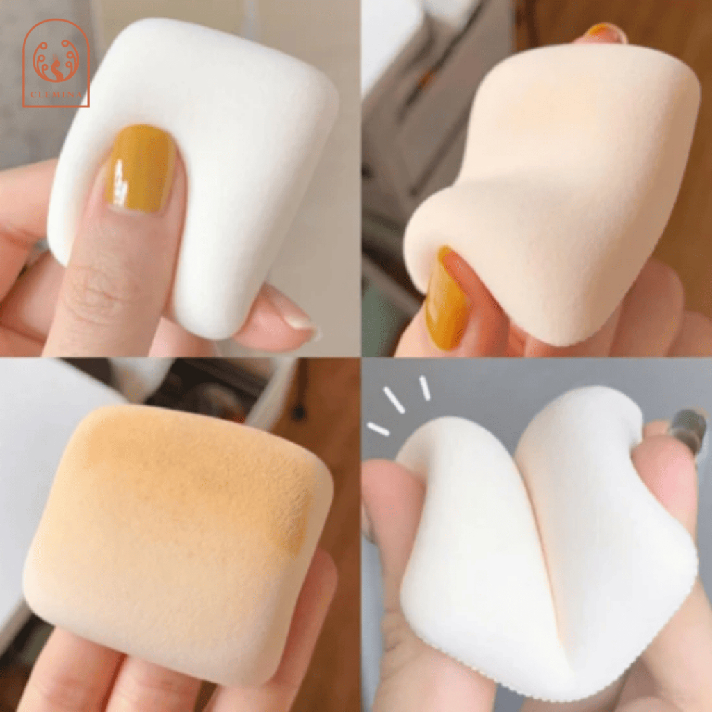 SPONGE CUSHION Make Up Square Puff Sponge Fondation  Cusion