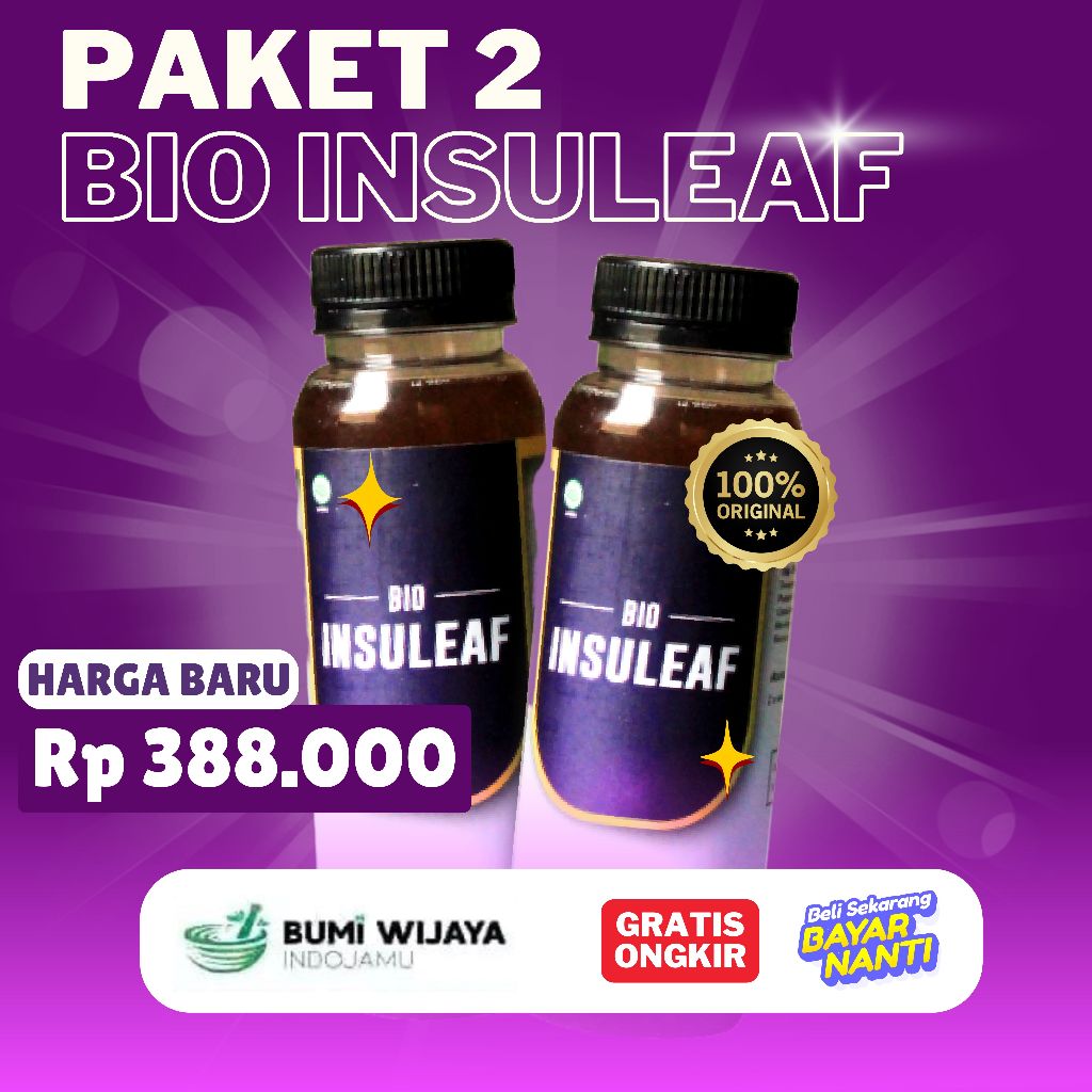 

Bio insuleaf 2 botol - direkomendasi untuk penderita kencing manis diabetes