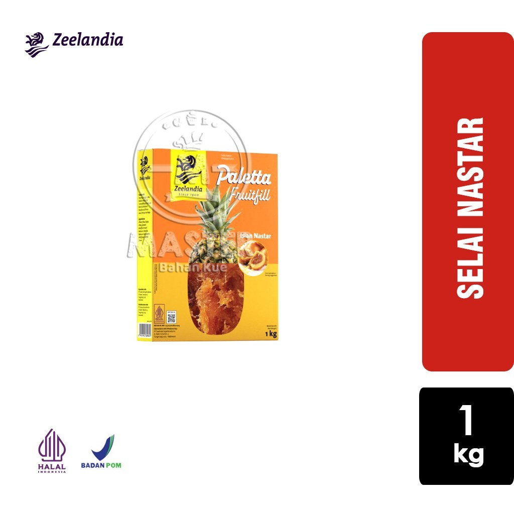 

Selai Nastar Paletta FruitFill Pineapple Zeelandai Selai Buah Nanas [BOX 1kg]