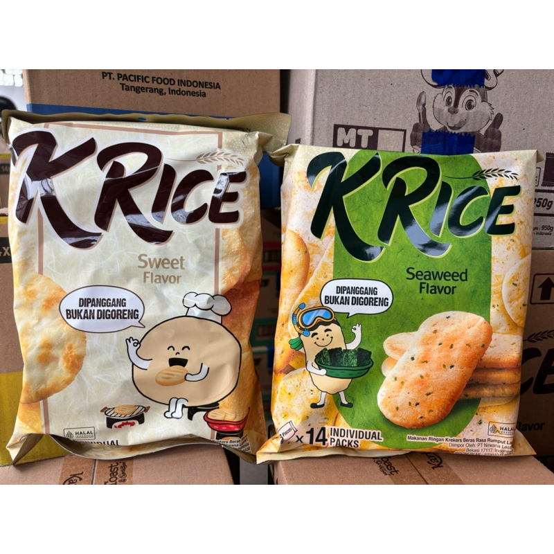 

Delfi Orion K’Rice Crackers Kue Beras enak isi 14 pack