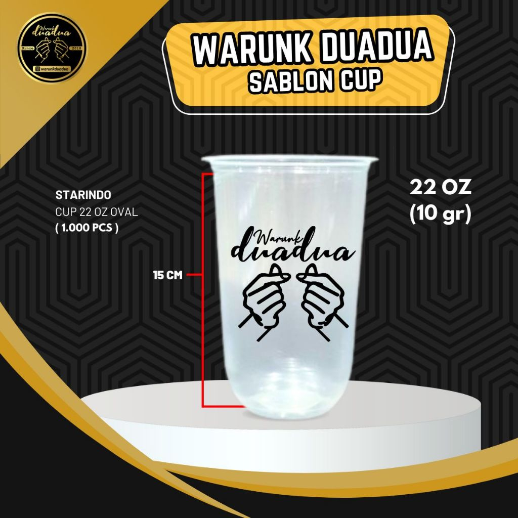 Sablon Cup 22oz Oval Starindo 10 gr / 1.000pcs