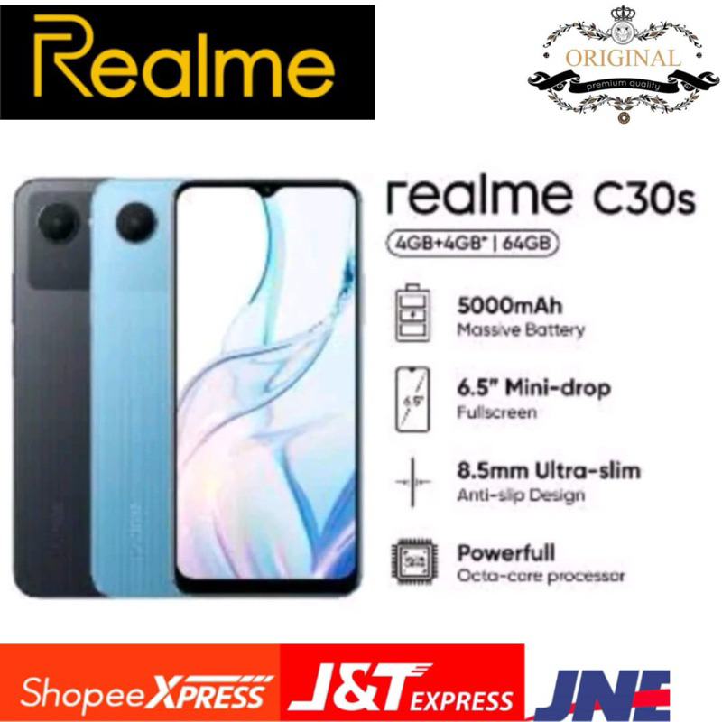 REALME C30S RAM 3/32GB & RAM 4/64GB GARANSI RESMI