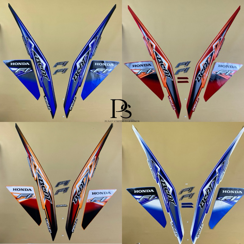 STRIPING STIKER BODY ORI HONDA BEAT FI 2013