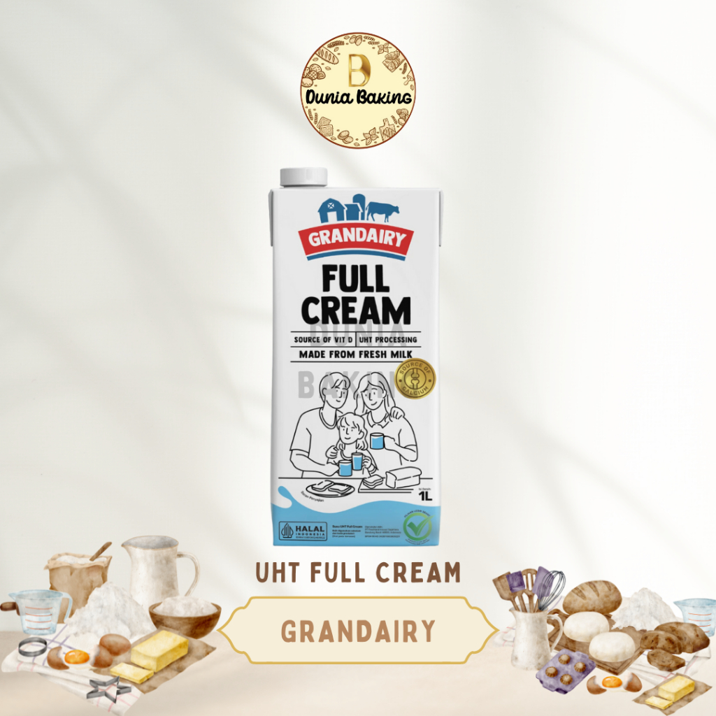 

UHT full cream Grandairy | Susu full cream Grandairy 1ltr