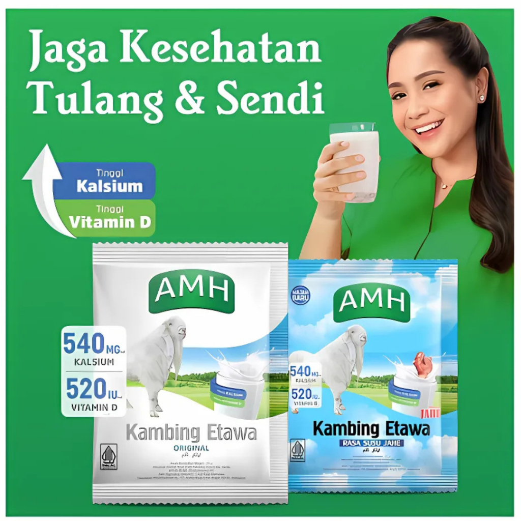 

Susu Kambing Etawa FULL CREAM AMH Per Box Isi 10sachet | SKY GOAT Putih | Skygoat Coklat