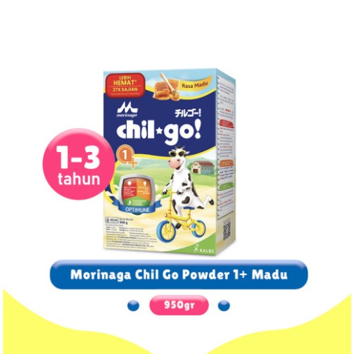 

Chil-go susu bubuk 1+ & 3+ ukuran 950gr Vanila/Madu chilgo chil go