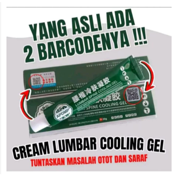 READY STOCK APDMP Lumbar Cold Compress Gel Pereda Nyeri Tulang Cream Lumbar Cold Compress Gel Ori