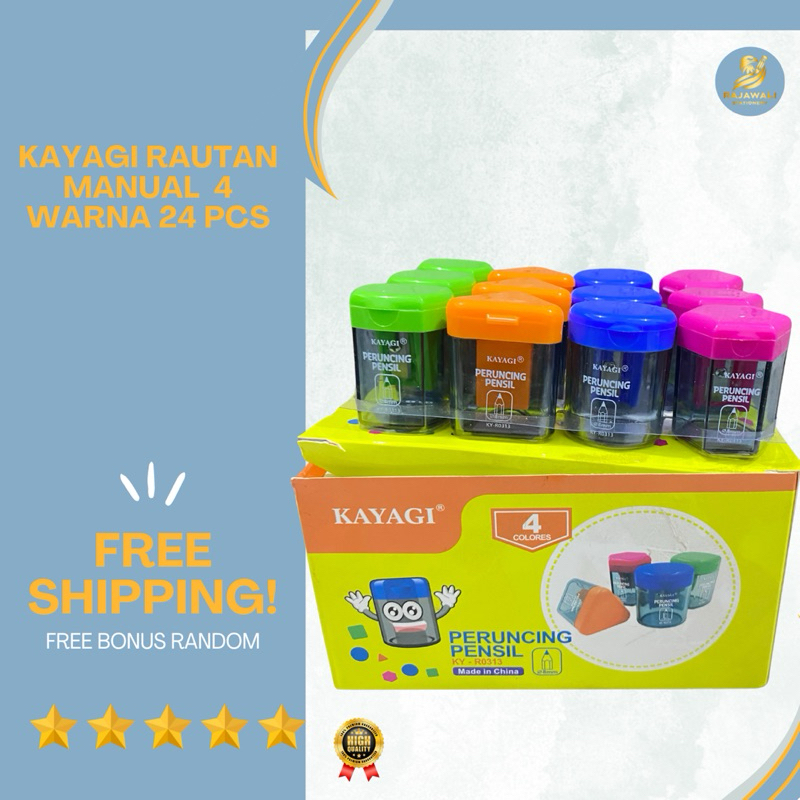 

Rautan Manual Kayagi 4 Warna 1 Pack 24 Harga Terjangkau + Free Bonus Random!!
