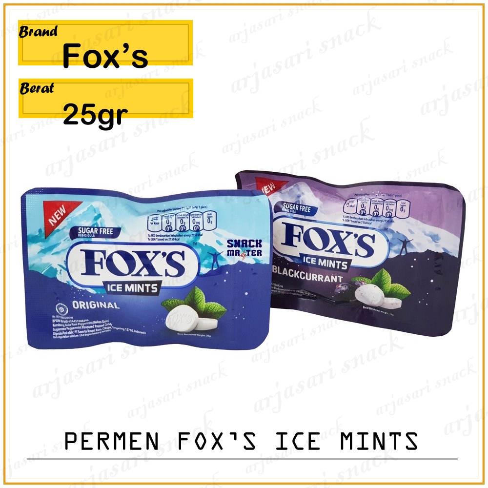 

Permen Foxs Ice Mints Original 25gr