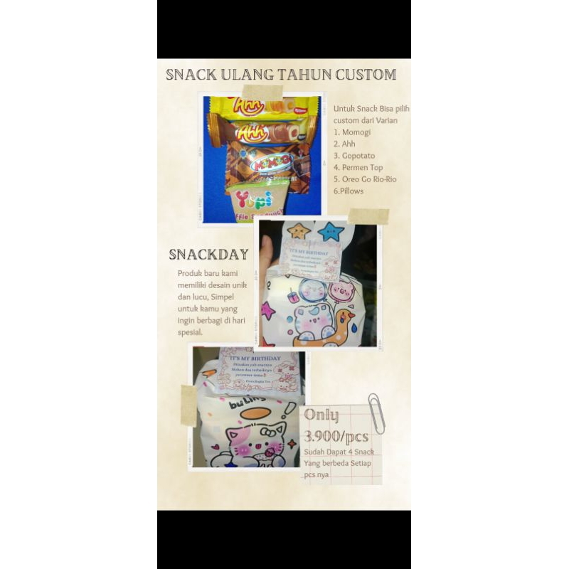 

SNACK LUCU ULANG TAHUN