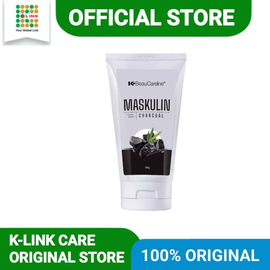 𝗢𝗙𝗙𝗜𝗖𝗜𝗔𝗟 𝗦𝗧𝗢𝗥𝗘.Maskulin Klink Pembersih Wajah Khusus Pria.K Beaucareline Maskulin Charcoal Facial Wa