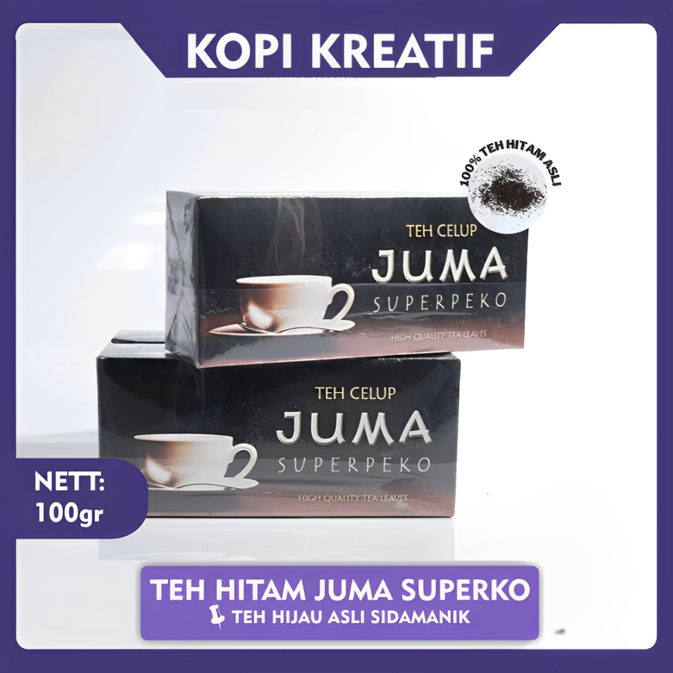 

Teh Hitam Teh Juma Sidamanik Superpeko Teh Celup (20 Kantong)