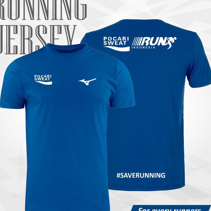 Price Jumbo 6XL Size Baju Running Kaos Olahraga Lari Pria Atasan Jersey Runing Dryfit Warna Biru