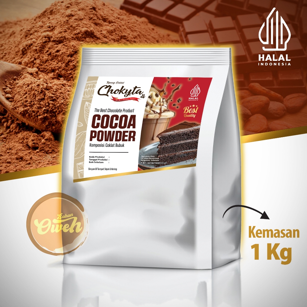

Dark Choco Powder Chokyta 1 kg Bubuk Minuman Powder Choco PURE 100% COCOA Bubuk Minuman Dark Chocolate Premium