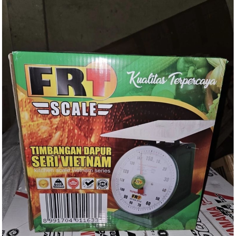 timbang datar MERK FRT 100KG / Timbangan duduk MERK FRT SCALE 100KG PLAT MANUAL