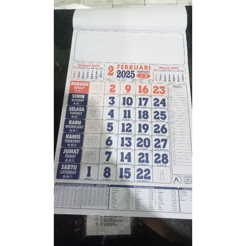 

kalender kerja jumbo 2025