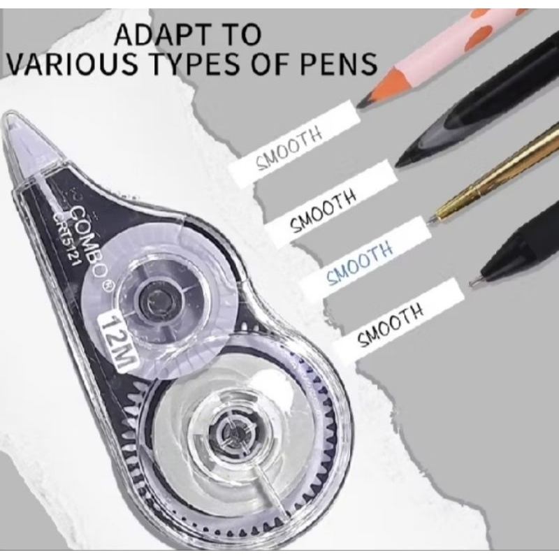 

CORRECTION TAPE 12 M COMBO/TIP EX KERTAS COMBO 12 M