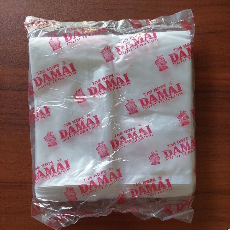 KANTONG PLASTIK DAMAI MERAH 15