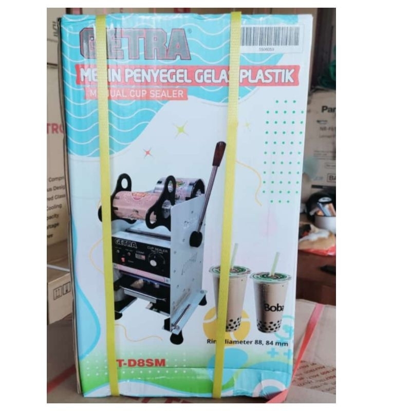 Cup Sealer Getra T-D8SM Gelasa Uk sampai 22Oz