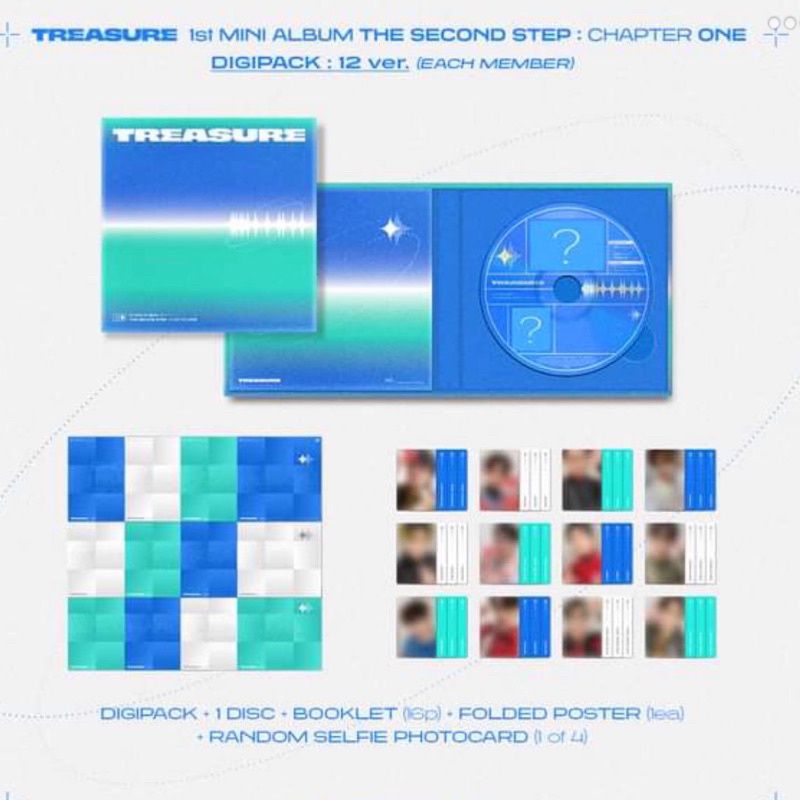 READY STOCK] ALBUM TREASURE THE SECOND STEP CHAPTER ONE PHOTOBOOK DIGIPACK HARUTO