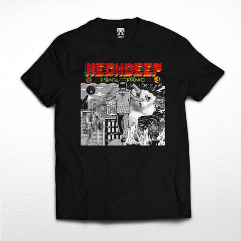 PROMO KAOS DISTRO BAND ORIGINAL 100% NECK DEEP COTTON COMBED