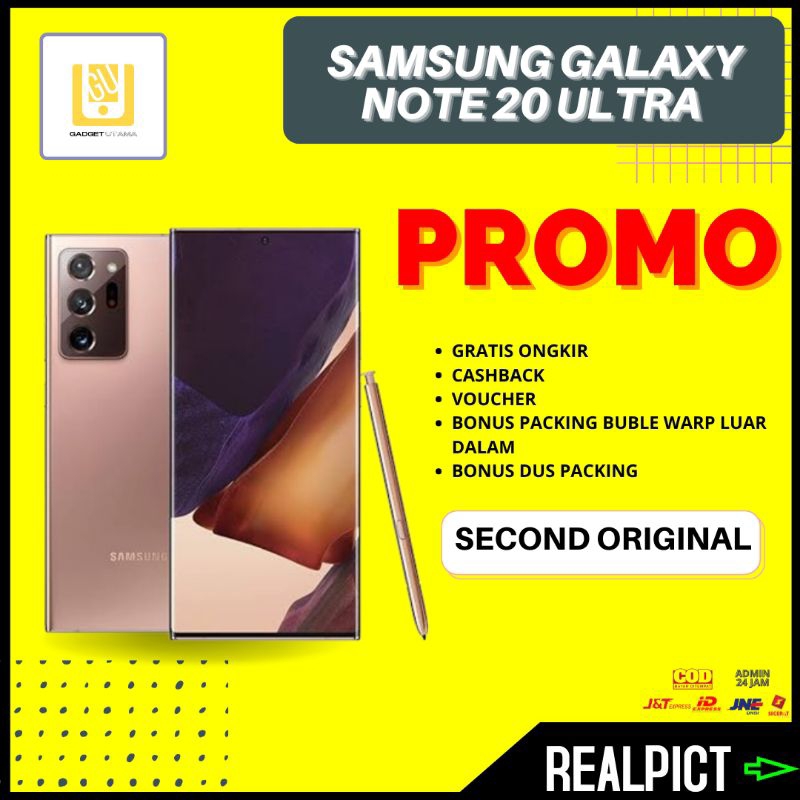 Hp Bekas Second Murah  Samsung Galaxy Note 20 Ultra 8/256 Original Ek Garansi  IMEI Terdaftar