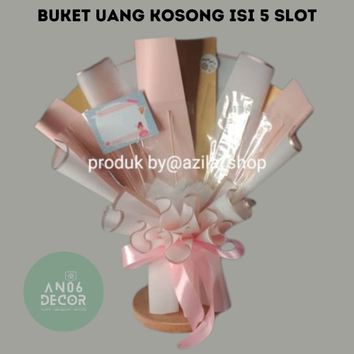 

[READY TIDAK PO]BUKET UANG KOSONG ISI 5 SLOT FOR GIFT ANNIVERSARY/BIRTHDAY/WEDDING/ENGAGEMENT/WISUDA