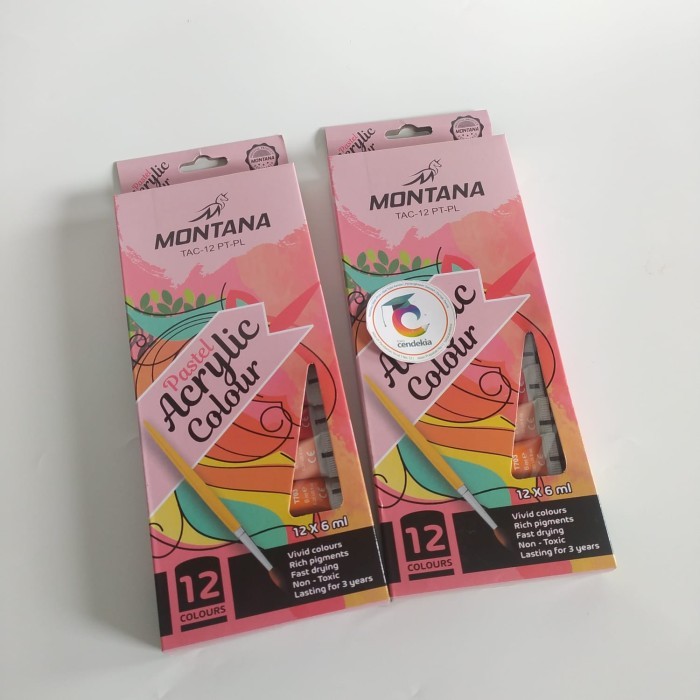 

Cat Acrylic Montana Pastel Colour 12wx6ml TAC-12 PT-PL