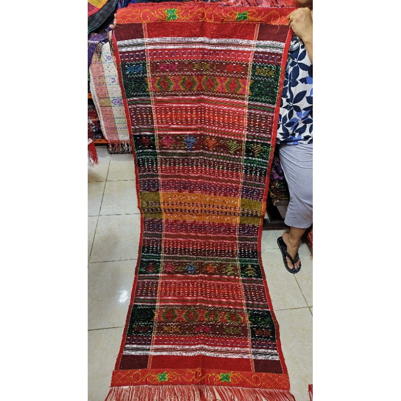 Kain Ulos Adat Batak Motif Jolma-Jolma Full manik-manik