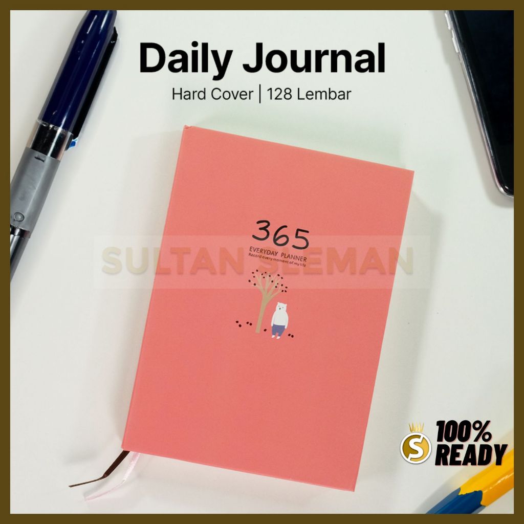 

Agenda Planner Jurnal Notebook Lucu Estetik 365 Days Planner / Jurnal Harian 1 Tahun Diary Hardcover