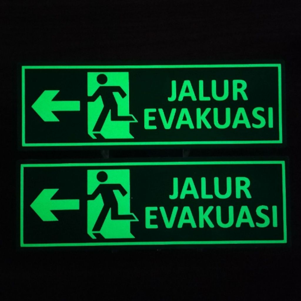 Jalur evakuasi 10x20 Glow In The Dark