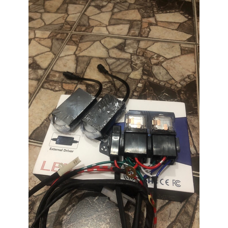 lampu tembak slim set relay