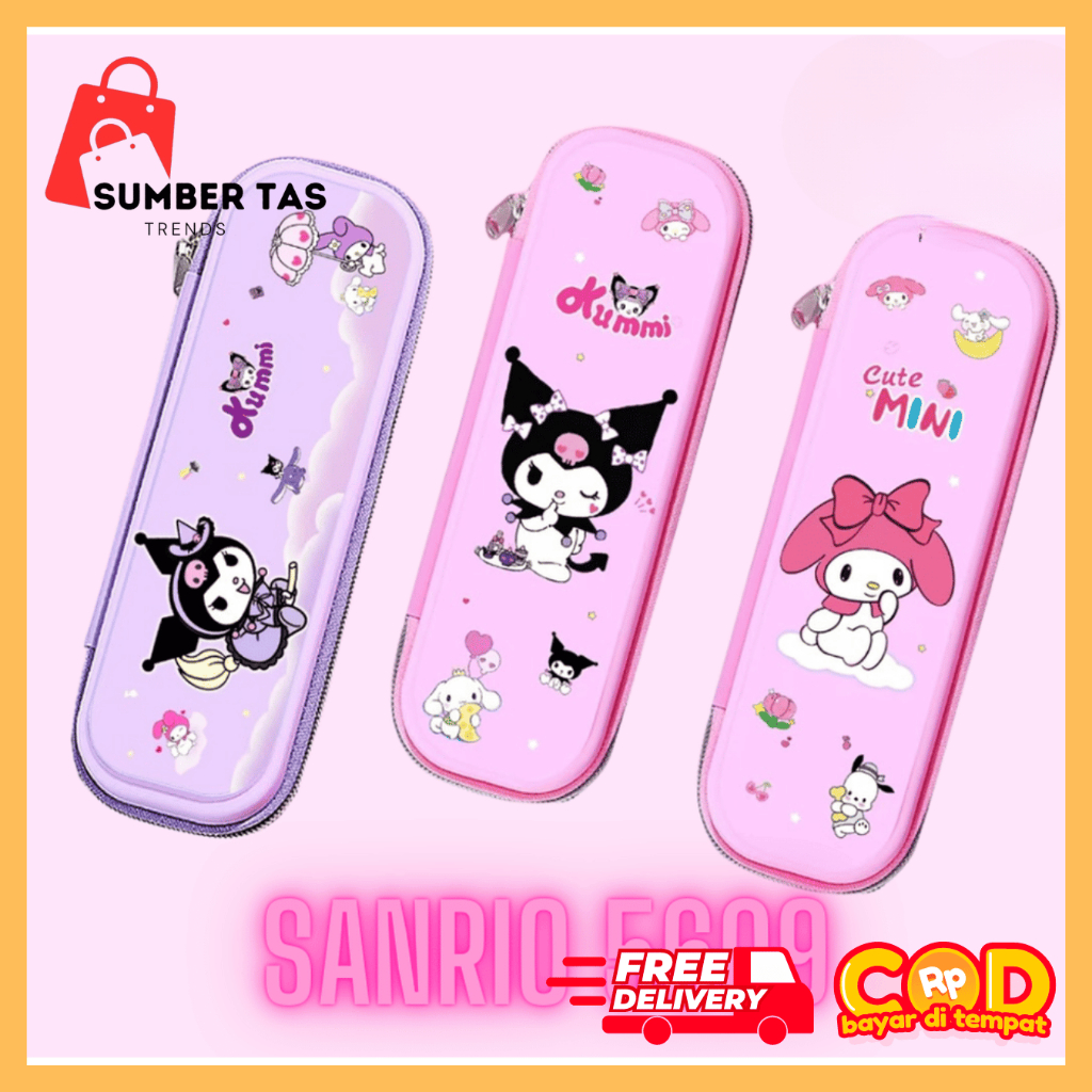 

Tempat pensil SANRIO 5609 tempat pencil anak sekolah TK SD SMP laki-laki perempuan pencilcase hardcase RANDOM