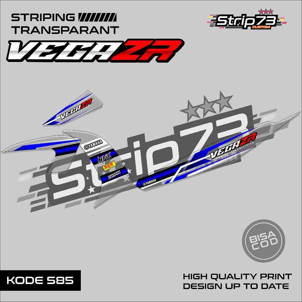585 STRIPING TRANSPARAN VEGA ZR - STRIPING TRANSPARAN VEGA ZR PREMIUM GRAFIK