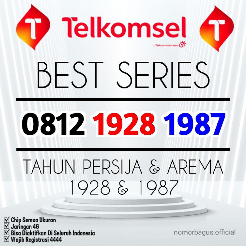 Nomor Cantik Telkomsel 1928 1987