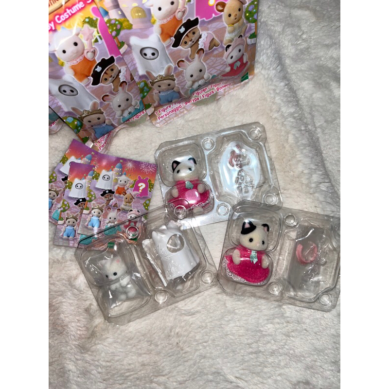 [ready stock] sylvanian families baby costume series ghost cat & tuxedo princess