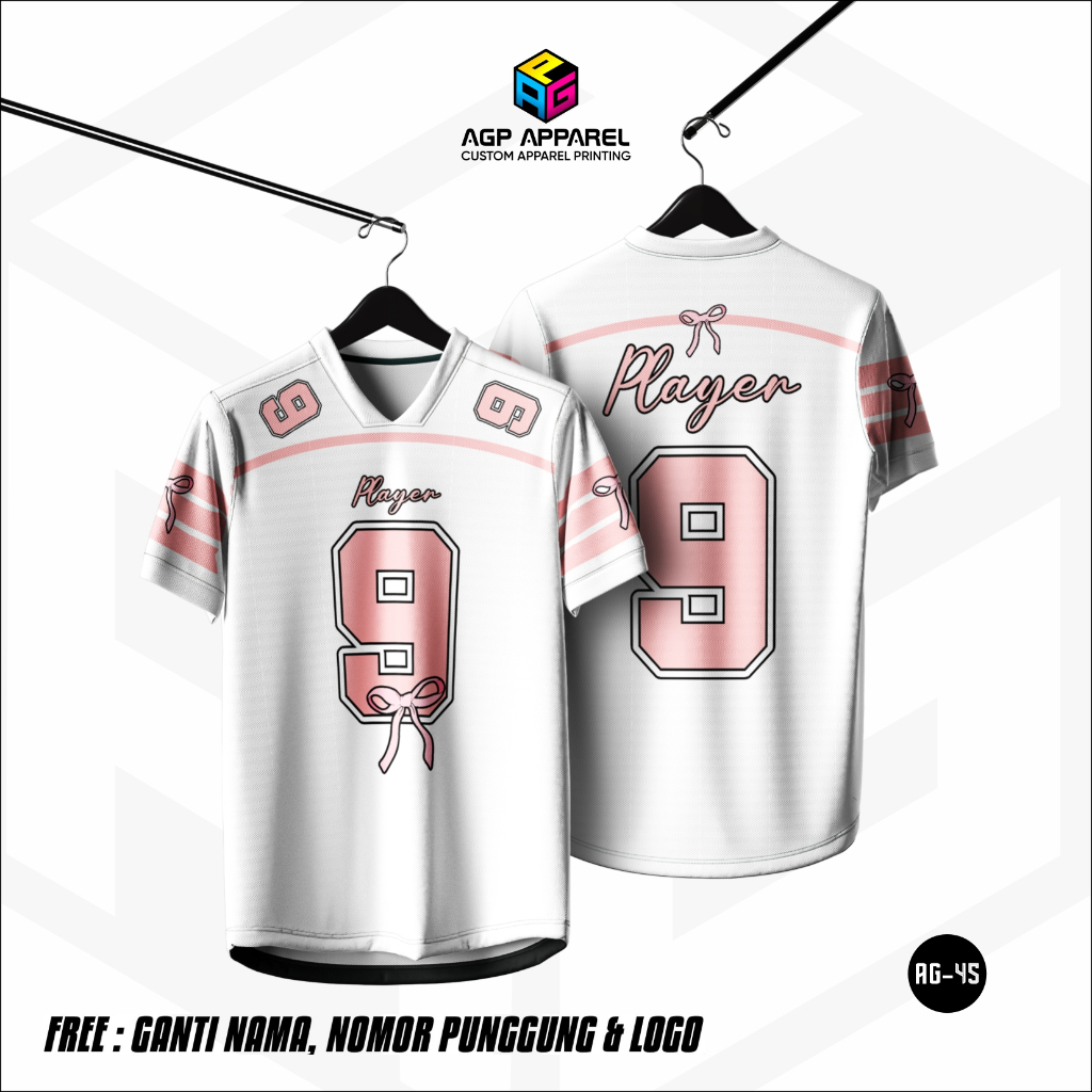 AGP APPAREL - JERSEY COQUETTE | JERSEY BOLA | JERSEY FUTSAL | JERSEY WANITA