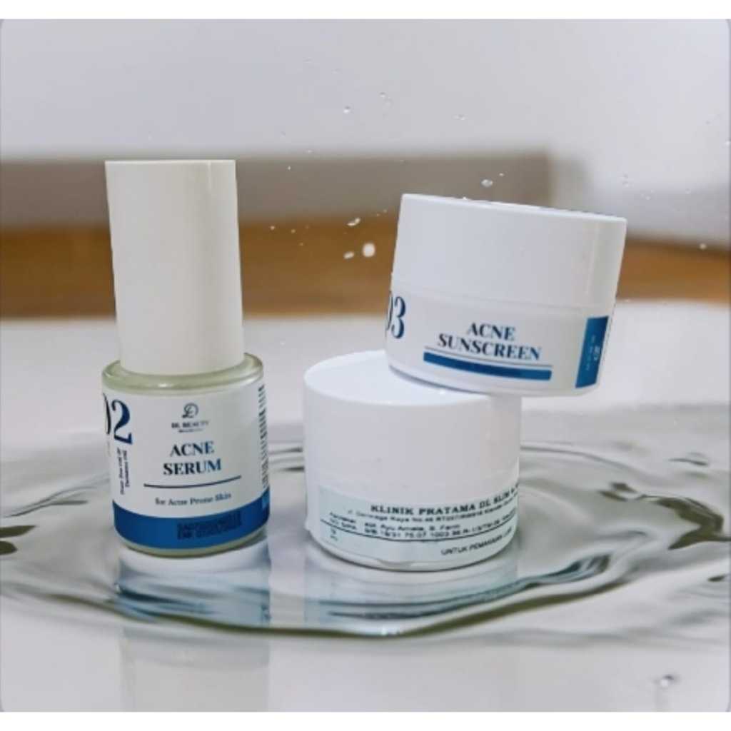 L&N Beauty Skincare paket jerawat ampuh Acne Sunscreen cream malam krim Sunscreen perawatan wajah BP