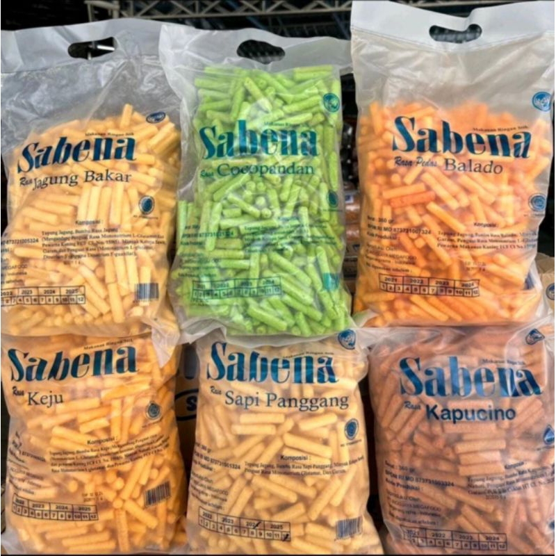 

SABENA SNACK CEMILAN / SABENA STIK JAGUNG ANEKA RASA / SABENA JUMBO 360G