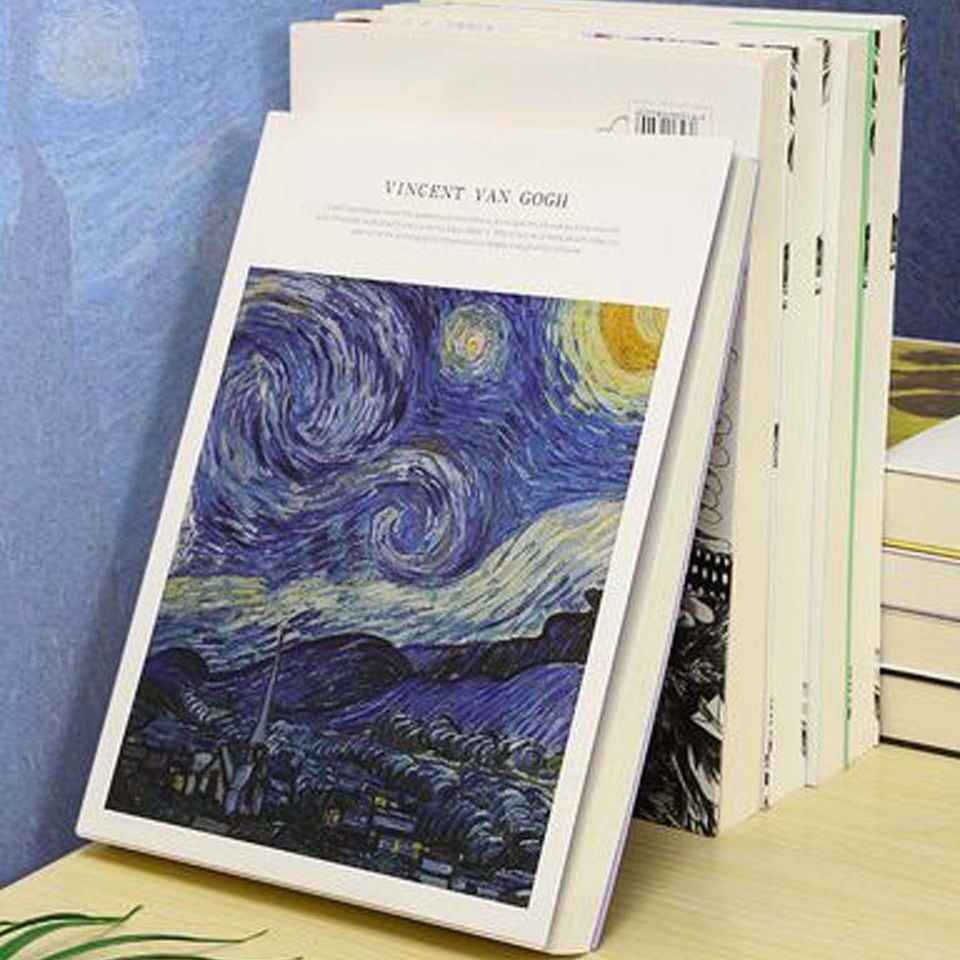 

KODE B25B A4A5 256pages Van Gogh Vintage Blank Sketchbook Thick White Paper