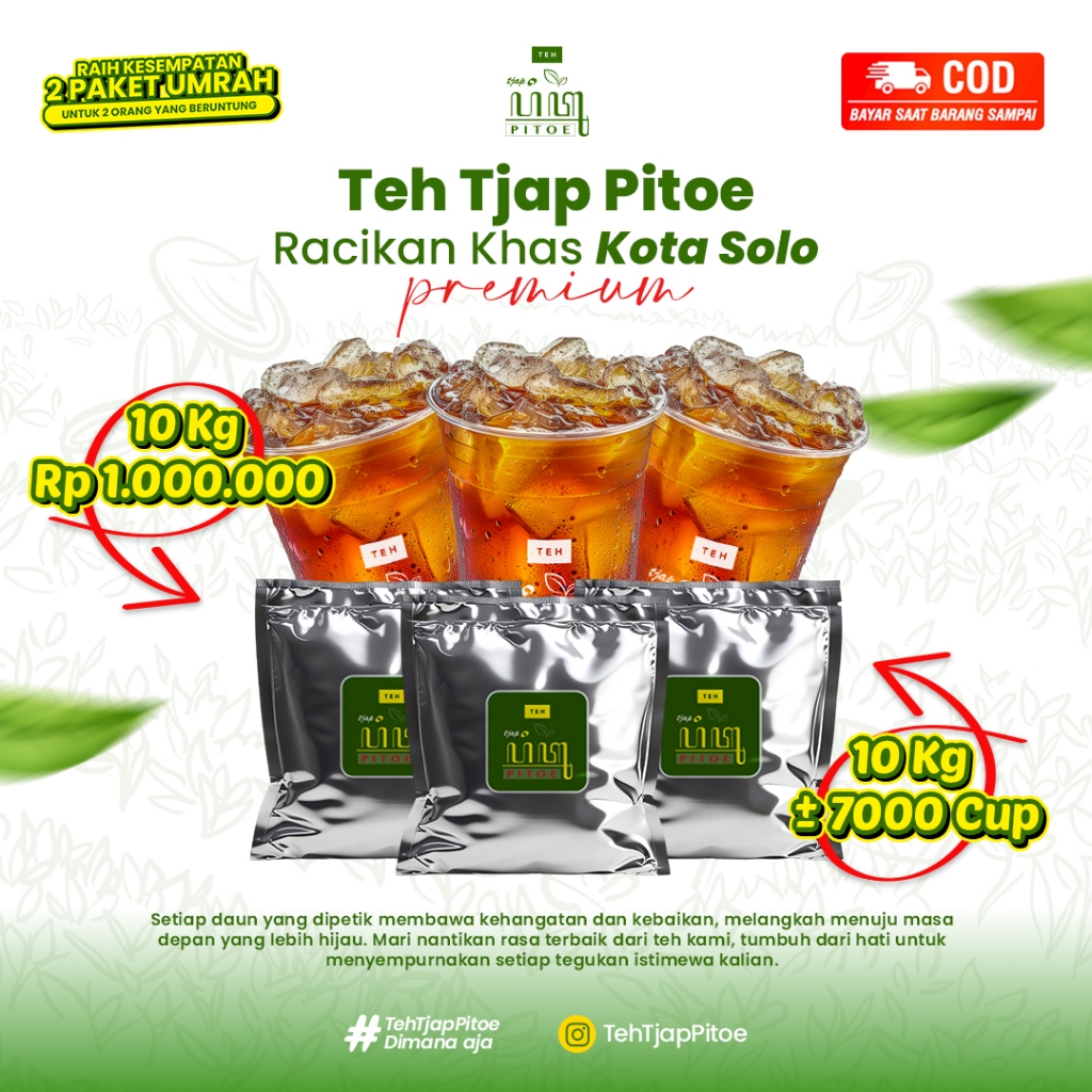 

TEH tjap PITOE Harga GROSIR 10Kg